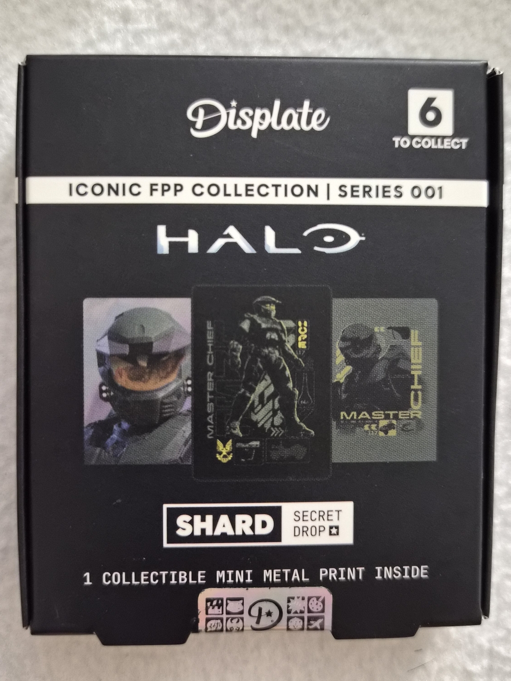 Displate Halo Master Chief Iconic FPP S001 Shard Secret Drop Mini Metal Print